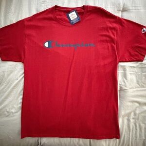 Champion Classic Red Short Sleeve Tee